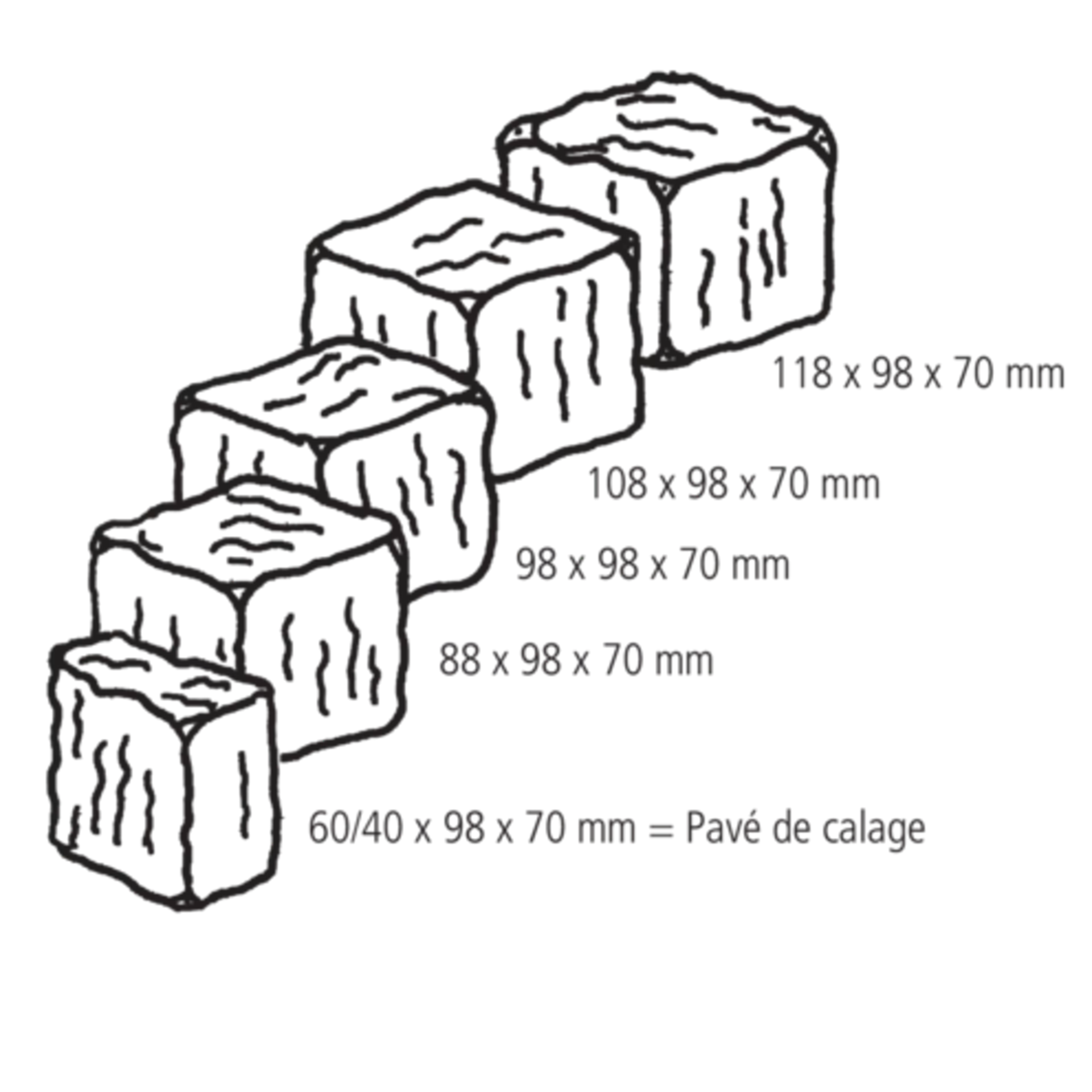 FRIEDA<sup>®</sup> Pflastersteine Kanten gebrochen