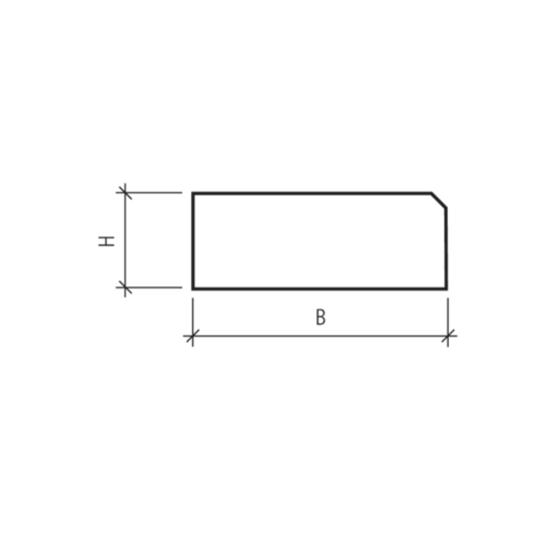 FINALGO Vakuum Blockstufen gefast gestrahlt