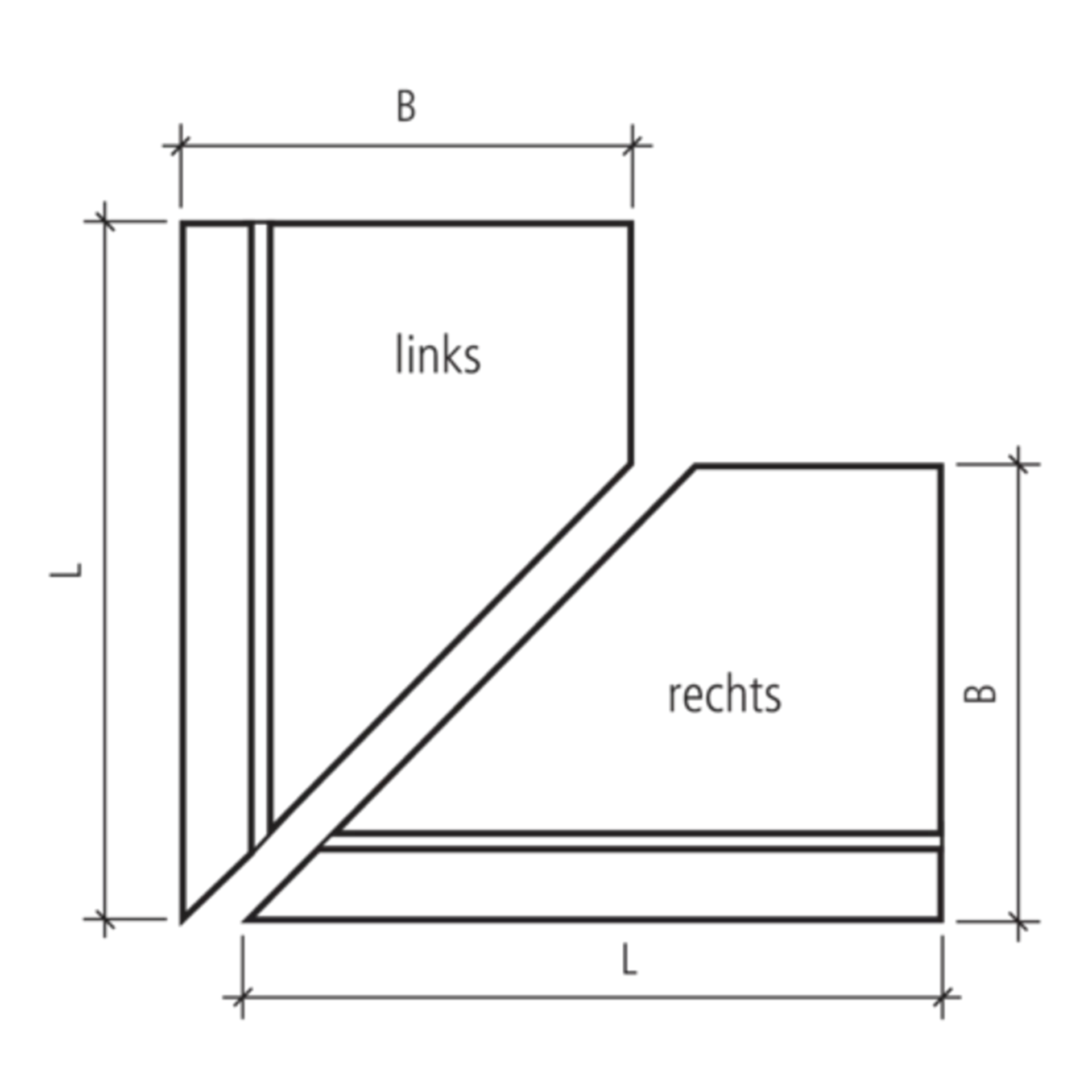 EXACTA<sup>®</sup> Winkelplatten Eckstücke gestrahlt