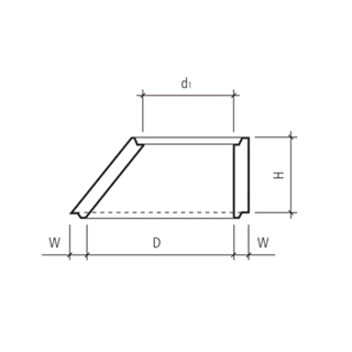 Konen exzentrisch D bis 125 cm