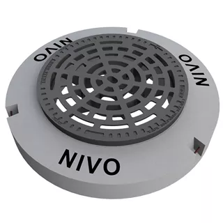 NIVO höhenverstellbare Gussdeckel und Strassenroste mit Beto nrahmen