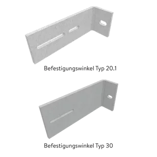 Befestigungswinkel zu Lichtschächten