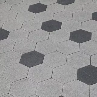 OMEGA<sup>®</sup> Sechseckpflastersteine fein gefast glatt