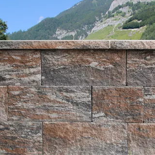 SANTURO® Spaltstein-Landhausmauer