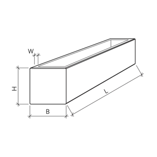 PARCO<sup>®</sup> Brunnentröge rechteckig glatt