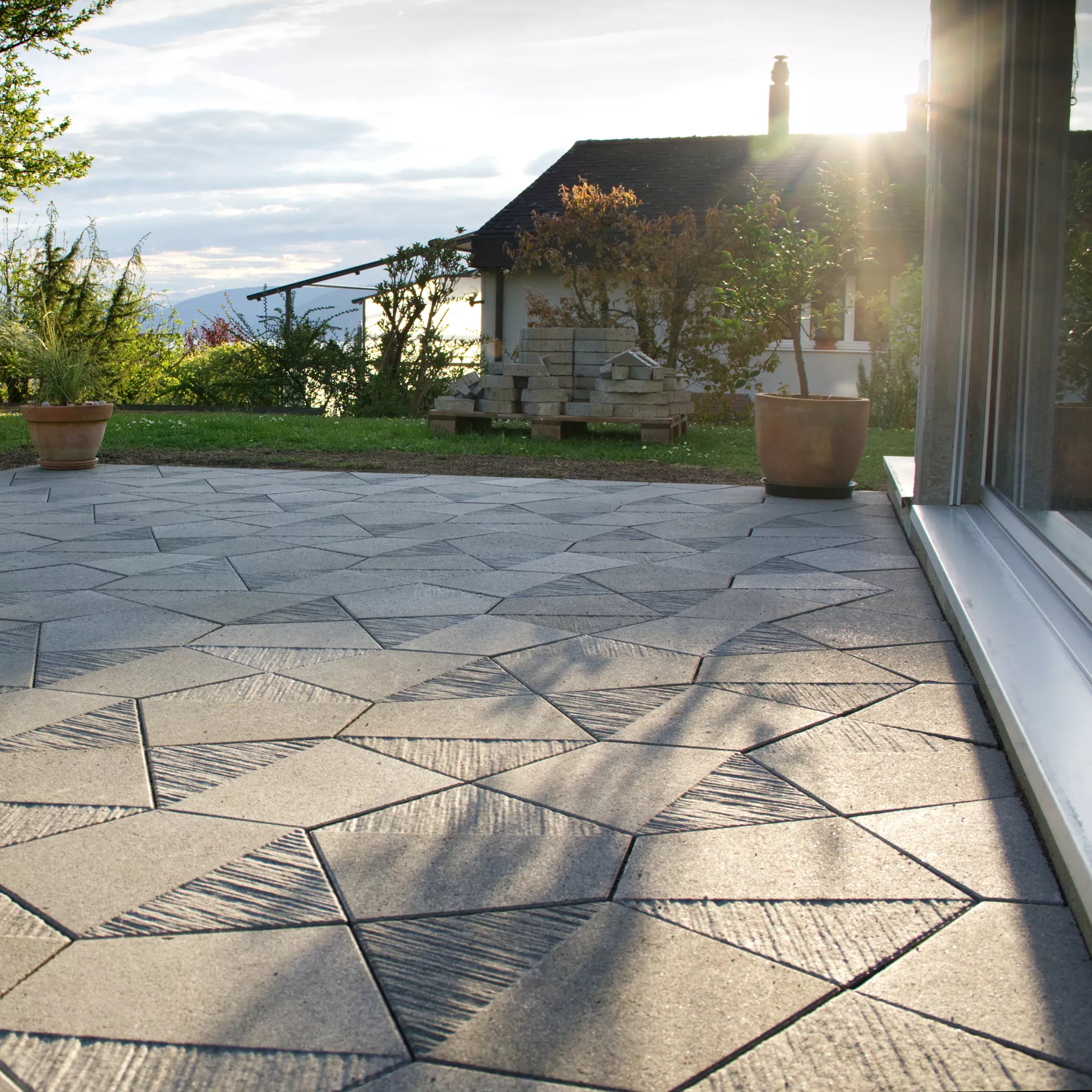 5-Eck Pflasterplatte