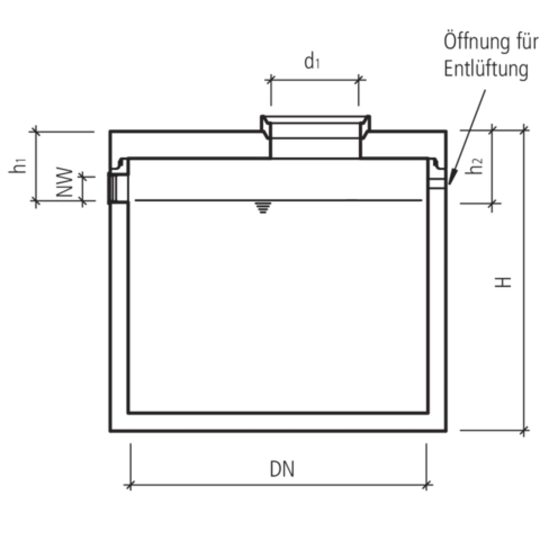 friwa<sup>®</sup>-sep Rückhaltebehälter AS Typ 1