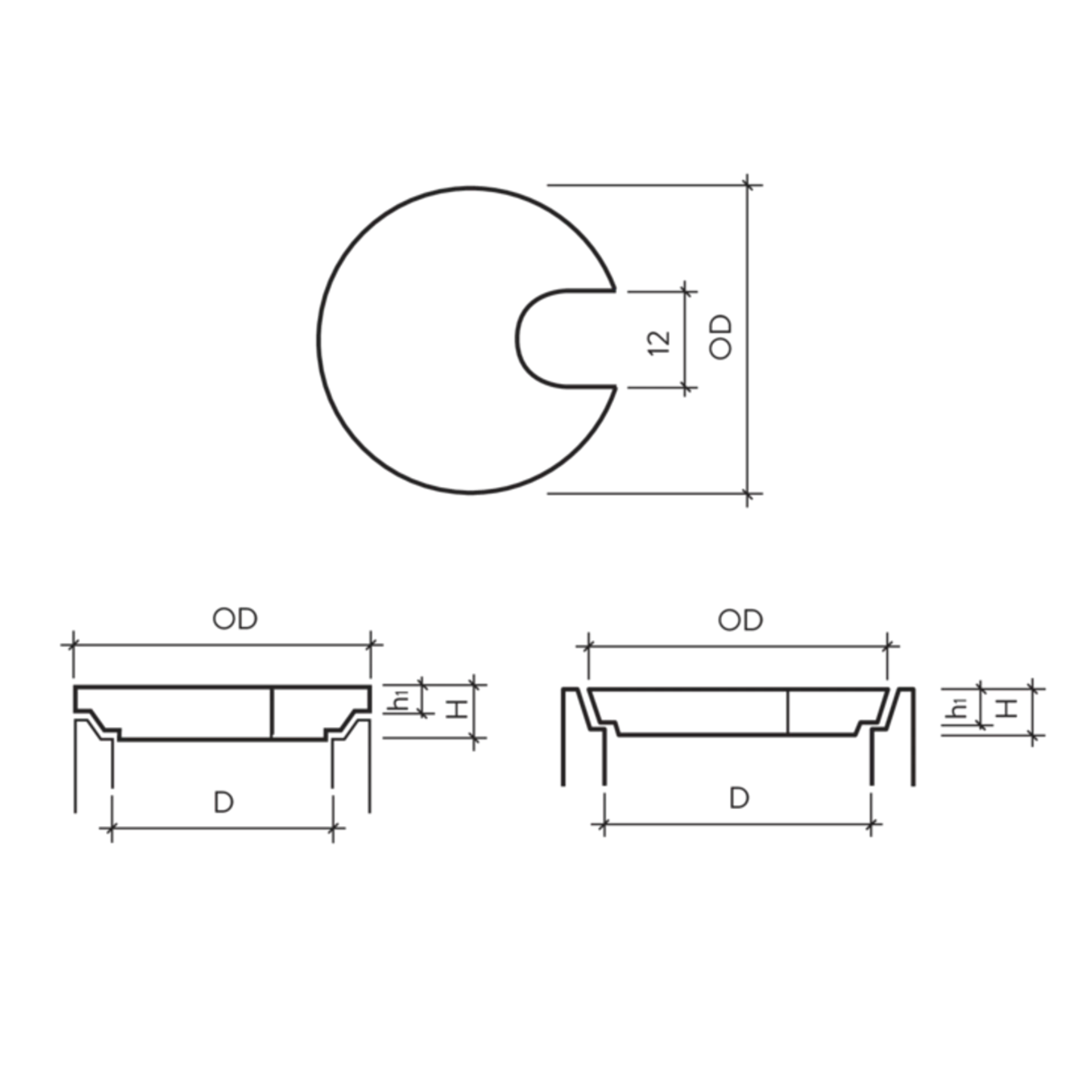 Betondeckel mit DW-Aussparung begehbar