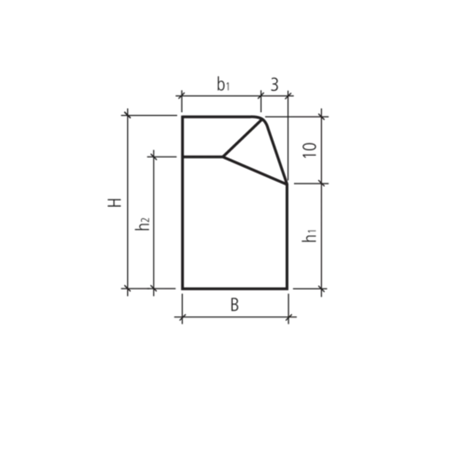 Anschlussrandstein ohne Vorsatz