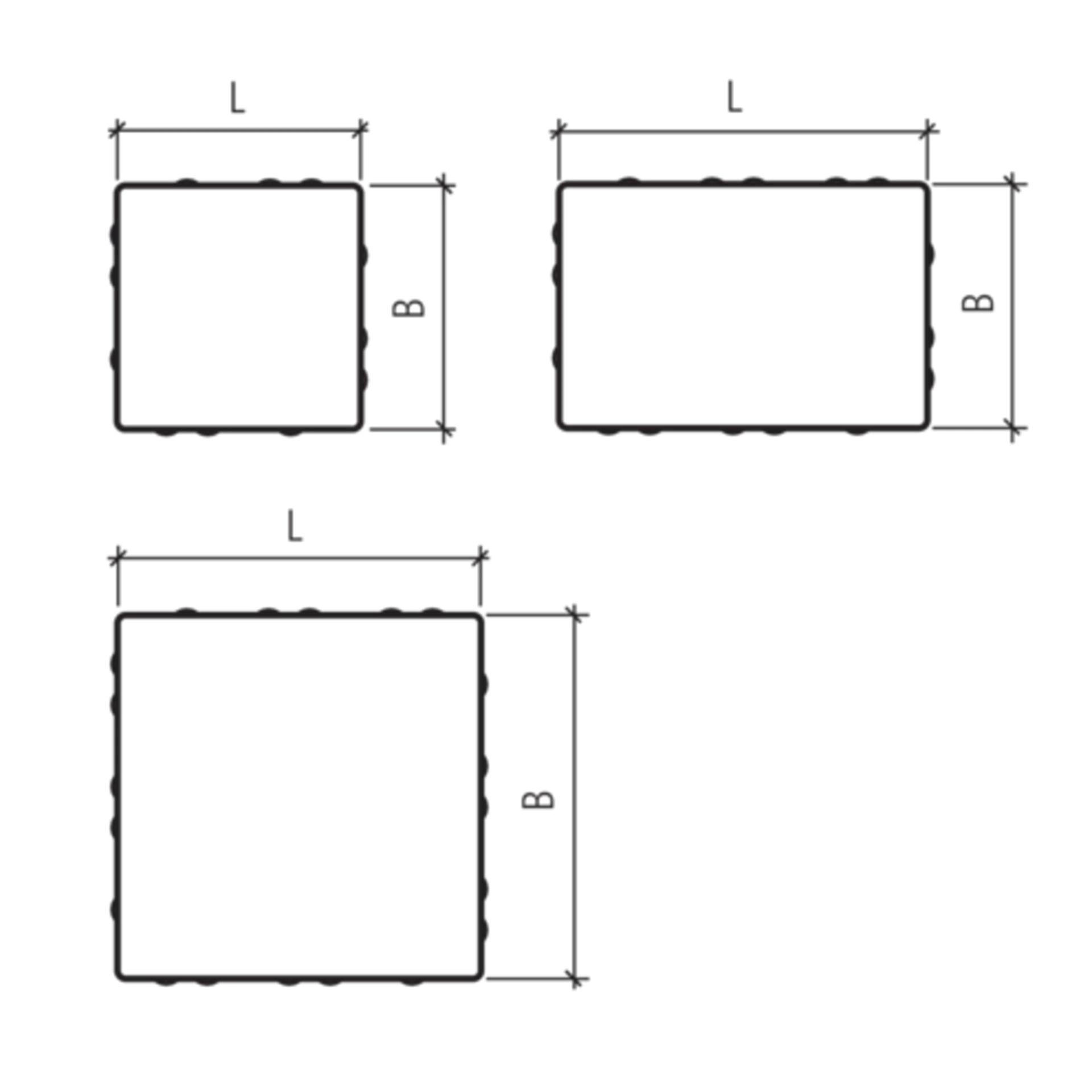 VEGAS Pflastersteine mit Nocken fein gefast