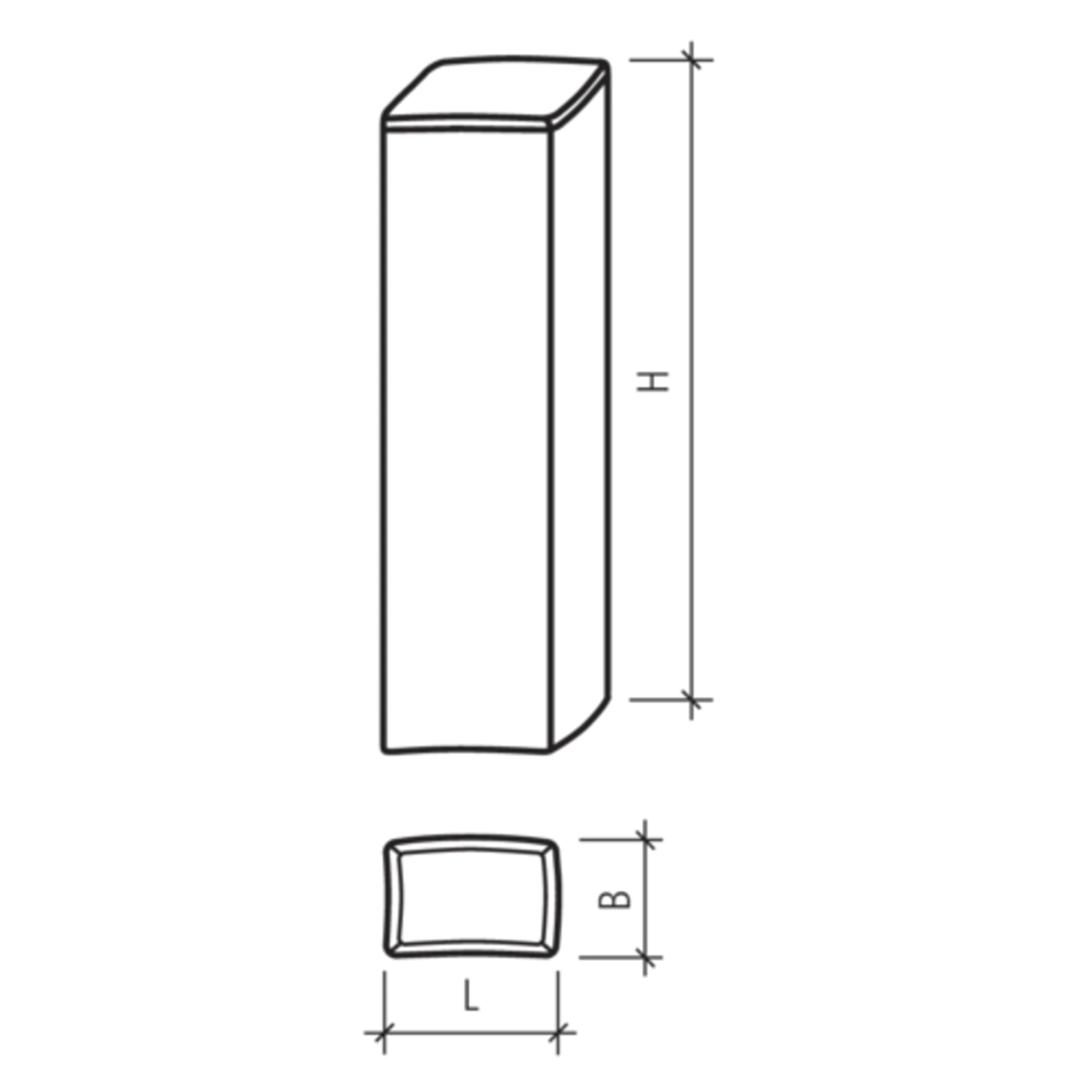 Palisaden rechteckig