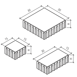VS 5<sup>®</sup> Schwerlastpflastersteine mit 5-facher Versc hiebesicherung