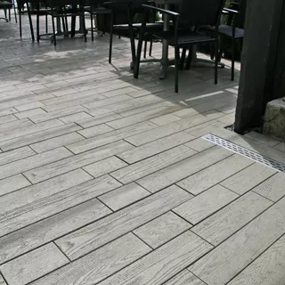 TERRA NOVA Gartenplatten mit Holzstruktur