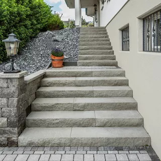 SANTURO<sup>®</sup> Blockstufen gefast gestrahlt