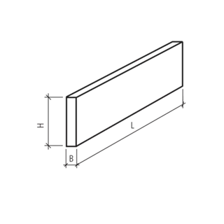 Betonbretter vollkantig