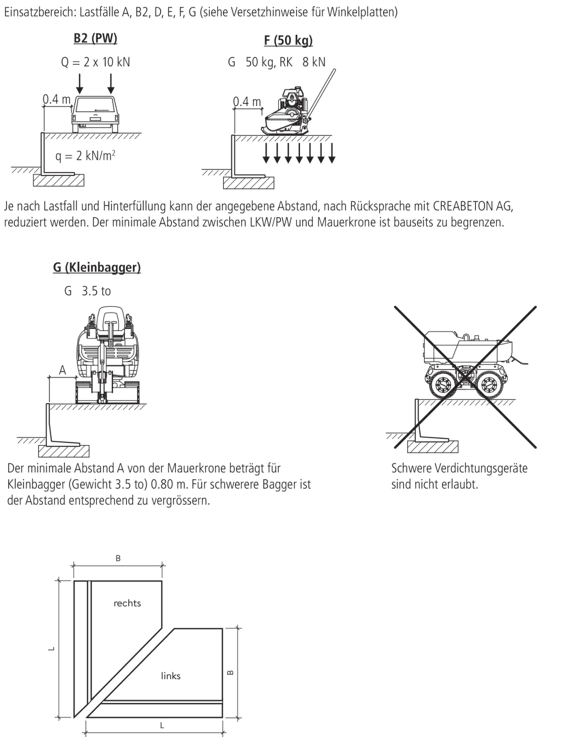 WIPASO Winkelplatten mit Besenstrich