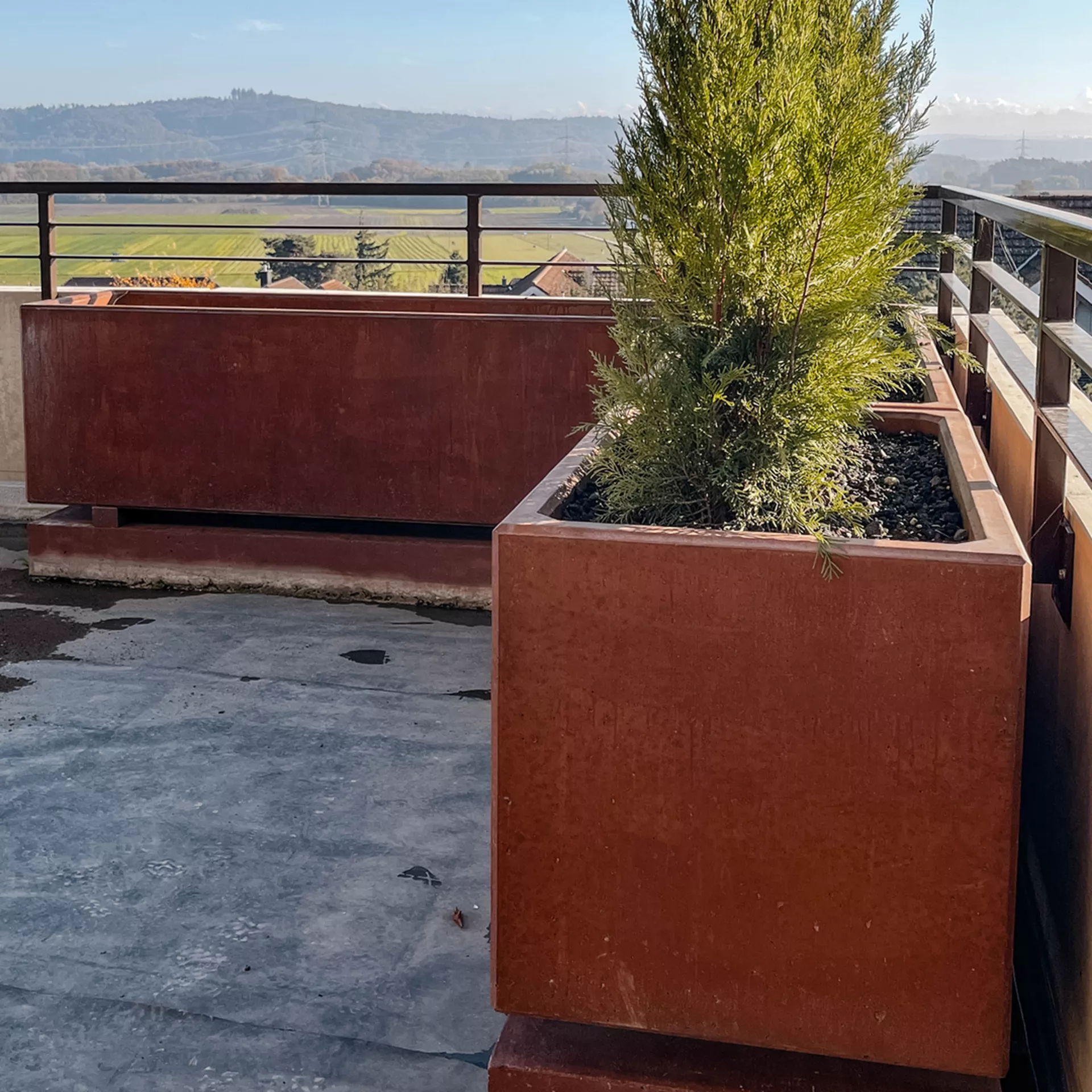 FERRO CONCRETE<sup>®</sup> Pflanzentröge rechteckig glatt