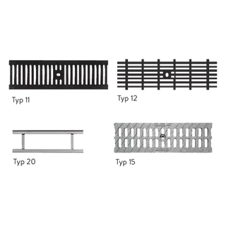 BIRCOlight<sup>®</sup> Rinnen NW 100 AS Abdeckungen