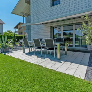 LENIA Gartenplatten mit Holzstruktur