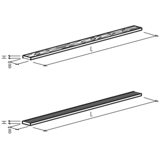 BOSCUS Betonbretter mit Holz- oder Rillenstruktur