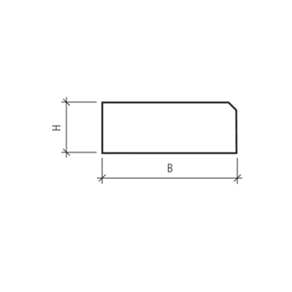 FINALGO Vakuum Blockstufen gefast gestrahlt