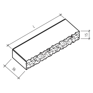 SANTURO<sup>®</sup> Blockstufen gefast gestrahlt
