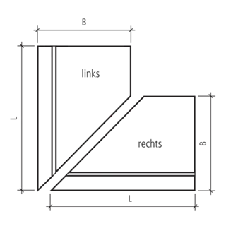EXACTA<sup>®</sup> Winkelplatten Eckstücke gestrahlt